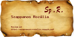 Szappanos Rozália névjegykártya
